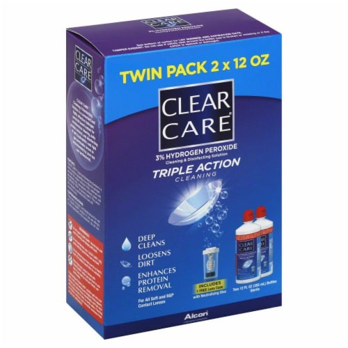 Alcon Clear Care Contact Lens Solution Perspective: front
