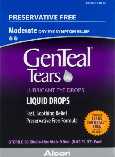 Alcon Genteal Tears Lubricating Eye Drops Perspective: front