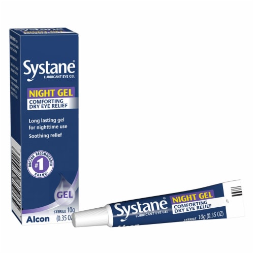 Alcon Systane Lubricant Eye Gel Overnight Therapy Perspective: front