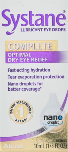 Alcon Systane® Complete Optimal Dry Eye Relief Drops Perspective: front