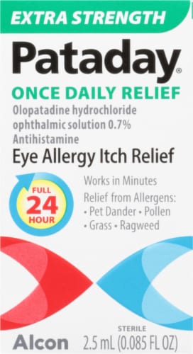 Pataday® Once Daily Extra Strength Eye Allergy Itch Relief Solution Perspective: front