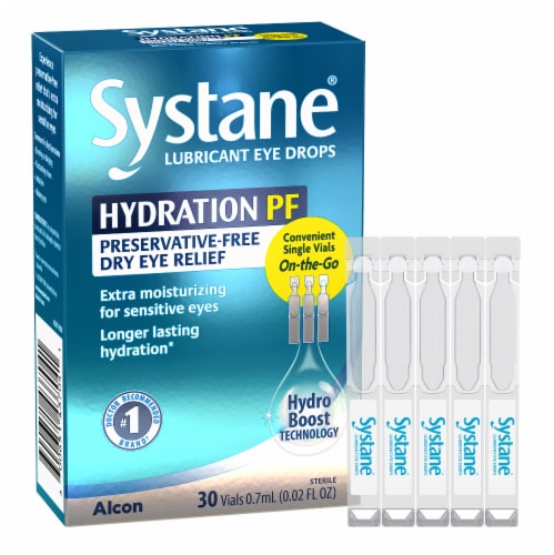Systane® Hydration PF Lubricant Eye Drops Vials Perspective: front