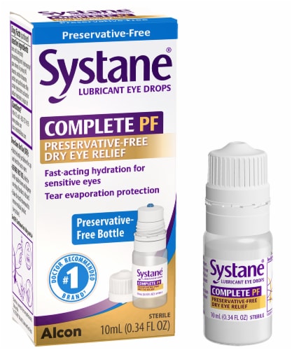 Systane® Complete Preservative Free Lubricant Eye Drops 034 Fl Oz