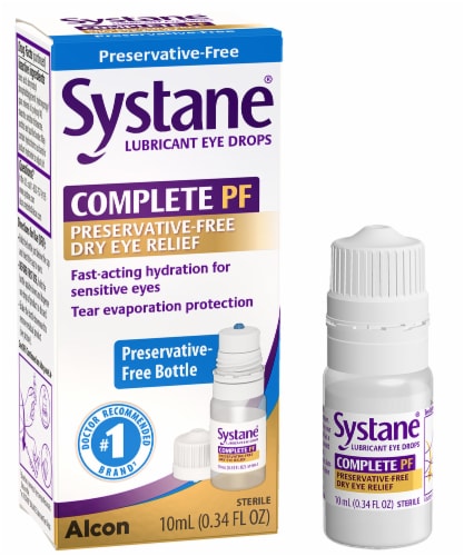 Systane® Complete Preservative Free Lubricant Eye Drops Perspective: front