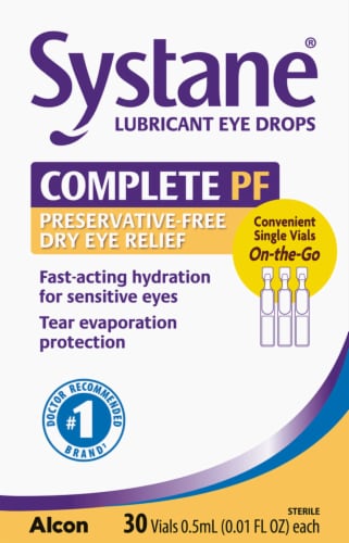 SYSTANE® Complete PF Dry Eye Lubricant Eye Drops Perspective: front