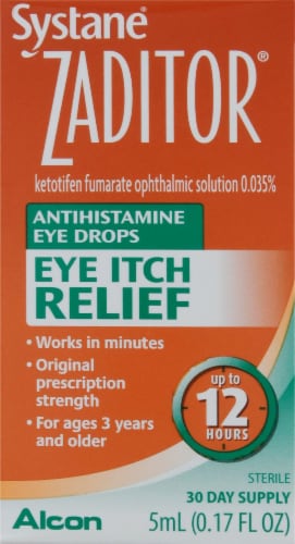 Systane® Zaditor Eye Allergy Itch Relief Drops Perspective: front
