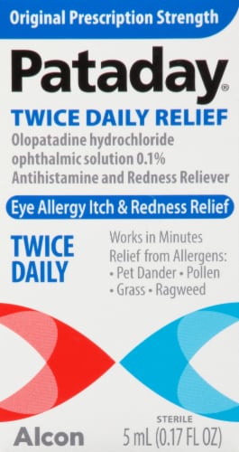 Pataday® Twice Daily Original Eye Allergy Itch Relief Drops Perspective: front
