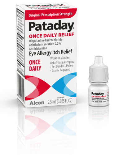 Pataday® Once Daily Eye Allergy Itch Relief Eye Drops Perspective: front