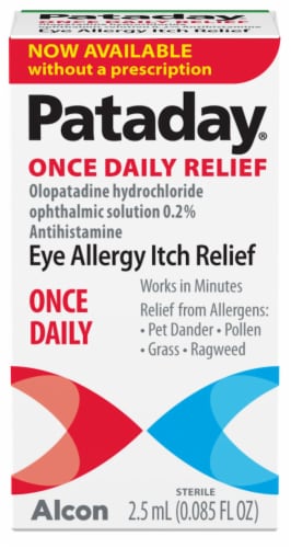 Pataday® Once Daily Eye Allergy Itch Relief Eye Drops Perspective: front
