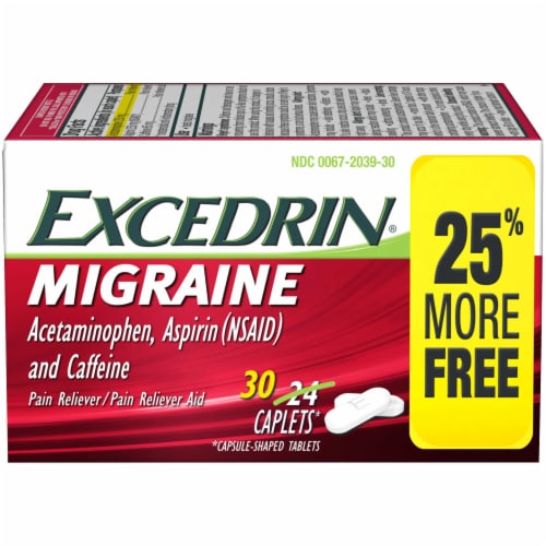 Excedrin Migraine Caplets 30 Count, 30 ct - Ralphs