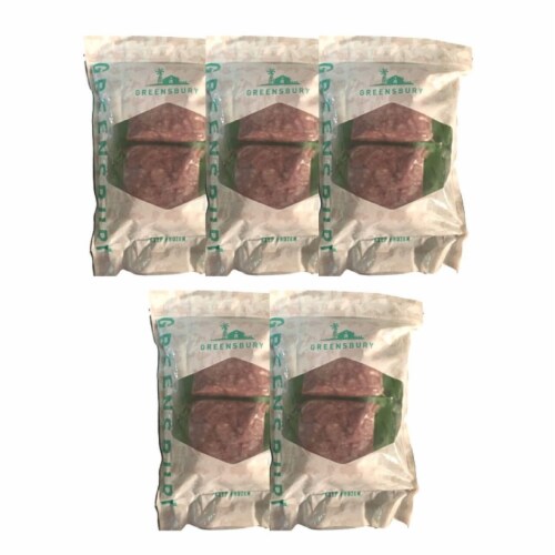 Greensbury Grass-Fed Ground Bison (10lbs - pack of 10, 1lb packs) Perspective: front