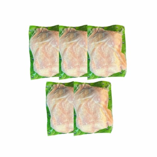 Greensbury Organic Free-Range Whole Chicken (pack of 5 whole chickens, 3-4lb each) Perspective: front
