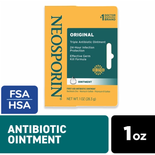 Neosporin Original First Aid Antibiotic Bacitracin Ointment Perspective: front