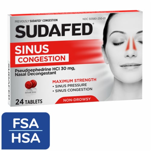 Sudafed sinus congestion discount