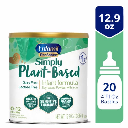 Enfamil Prosobee for Sensitive Tummies Soy-Based Baby Formula Perspective: front