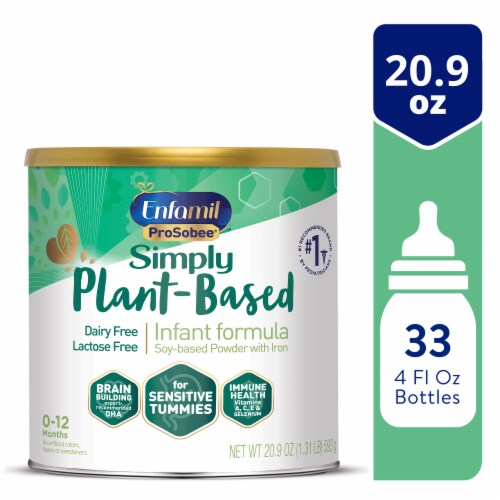 Enfamil Prosobee for Sensitive Tummies Soy-Based Baby Formula Perspective: front