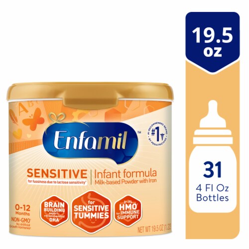 Enfamil NeuroPro Sensitive for Lactose Sensitivity Baby Formula Perspective: front