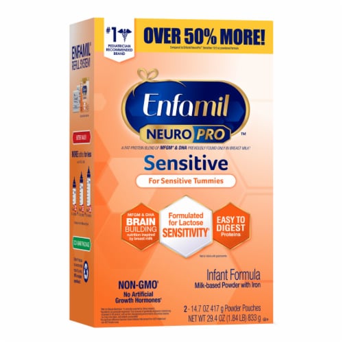Enfamil NeuroPro Sensitive Infant Powder Formula Perspective: front