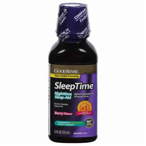 GoodSense® SleepTime Nighttime Sleep-Aid Berry Flavor Perspective: front