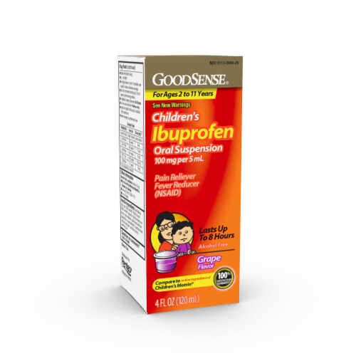 GoodSense® Grape Flavor Children's Ibuprofen Liquid Perspective: front