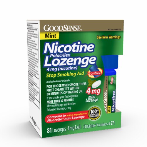 GoodSense® Nicotine Polacrilex Mint Lozenge 4 mg Perspective: front