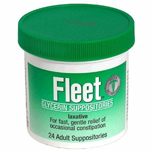 Fleet Laxative Glycerin Suppositories for Adult Constipation, 50 Count 8  Pack