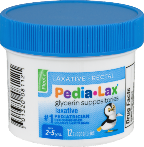 Fleet Pedia Lax Glycerin Suppositories Perspective: front