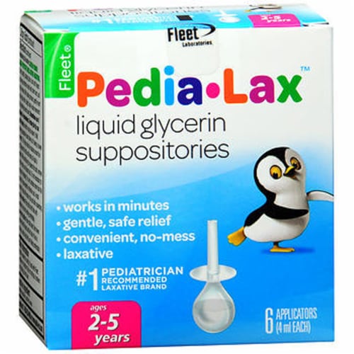 Fleet Laxative Glycerin Suppositories for Adult Constipation, 12 Count