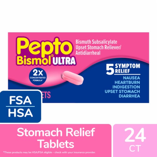 Pepto Bismol Ultra Caplets Perspective: front