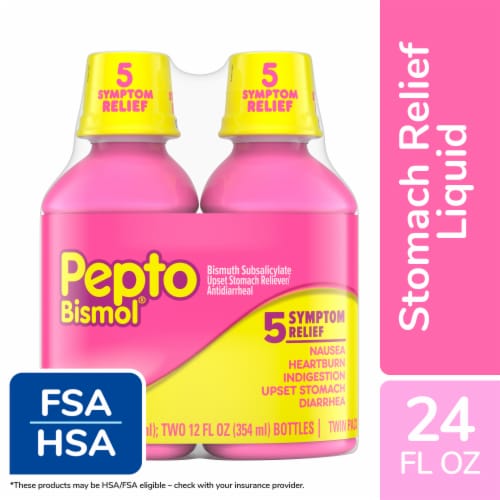 Pepto Bismol Liquid Perspective: front