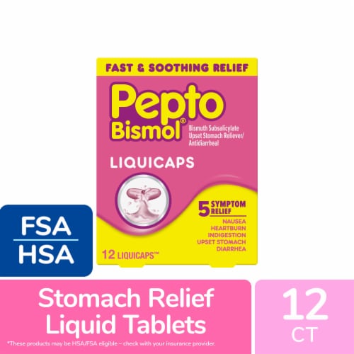 Pepto Bismol LiquiCaps Perspective: front