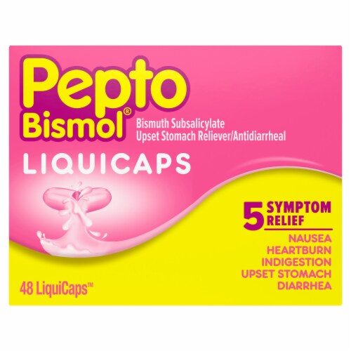Pepto-Bismol® Multi-Symptom Rapid Relief LiquiCaps Perspective: front