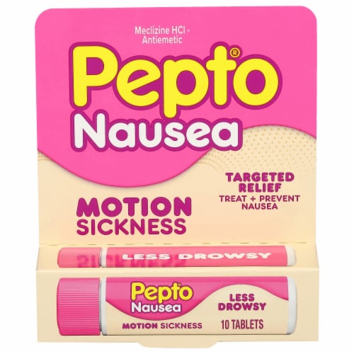 Pepto-Bismol® Multi-Symptom Nausea Relief Caplets Perspective: front