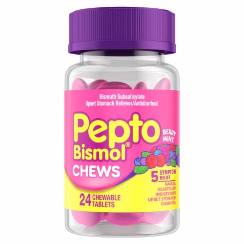 Pepto-Bismol® Berry Mint Chews Perspective: front