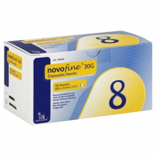 Novofine 30 Gauge Disposable Needle Perspective: front