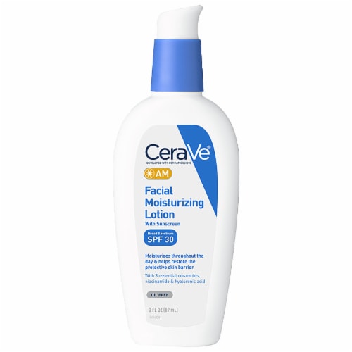 CeraVe AM Facial Moisturizing Lotion Broad Spectrum SPF 30 Perspective: front