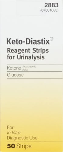 Keto-Diastix® Reagent Strips Perspective: front