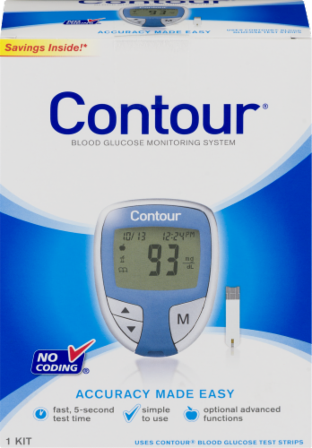 Contour Blood Gucose Meter Perspective: front