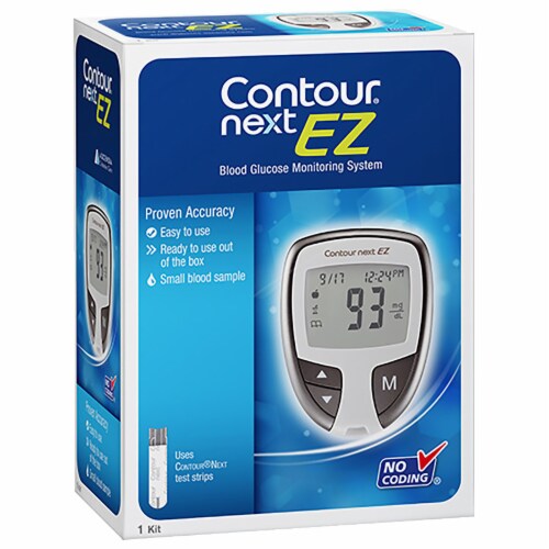 Contour Next EZ Blood Glucose Meter Perspective: front