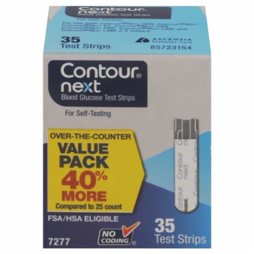 Contour Next Blood Glucose Test Strips, 35 ct - Fry's Food Stores