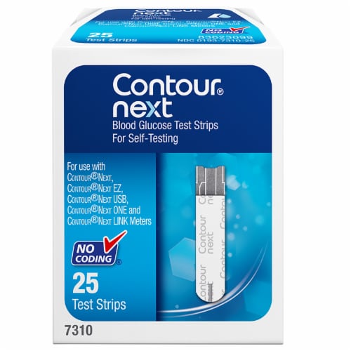 Contour Next Blood Glucose Test Strips, 25 ct - Kroger