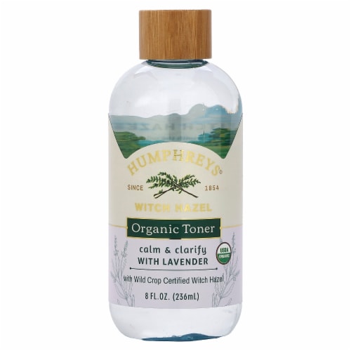 Humphreys Witch Hazel Organic Toner, Calm & Clarify with Lavender, 8 fl oz Perspective: front