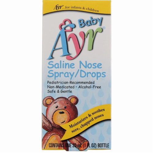 Baby Ayr® Saline Nose Spray/Drops Perspective: front