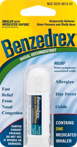 Benzedrex® Nasal Decongestant Inhaler Perspective: front