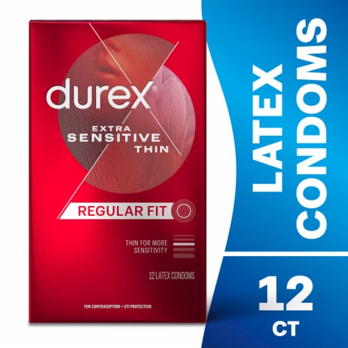 Durex Extra Sensitive Thin Regular Fit Condoms Perspective: front