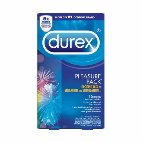 Durex® Pleasure Pack Condoms Perspective: front