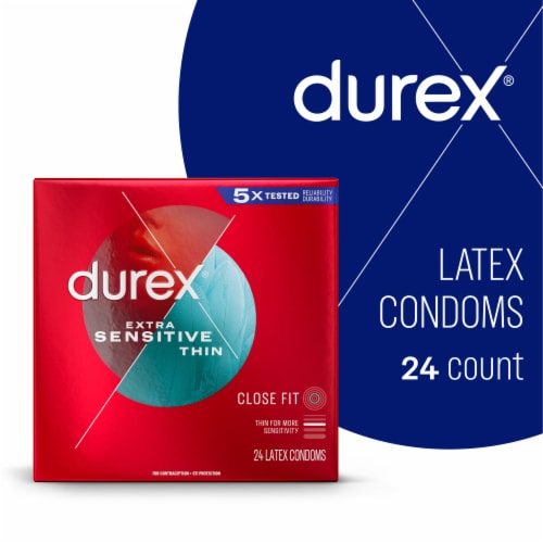 Durex® Close Fit Latex Condoms Perspective: front