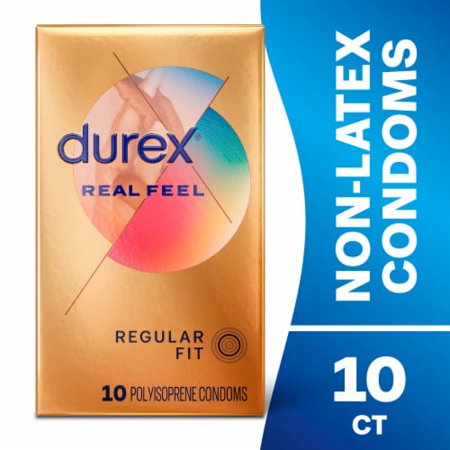 Durex Real Feel Non-Latex Condoms Perspective: front