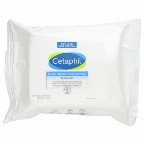 Cetaphil® Gentle Makeup Remover Wipes Perspective: front