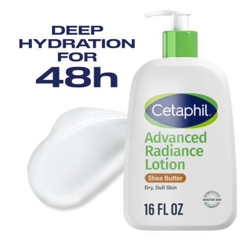 Cetaphil Advanced Radiance Lotion with Shea Butter For Dry, Dull Skin Perspective: front